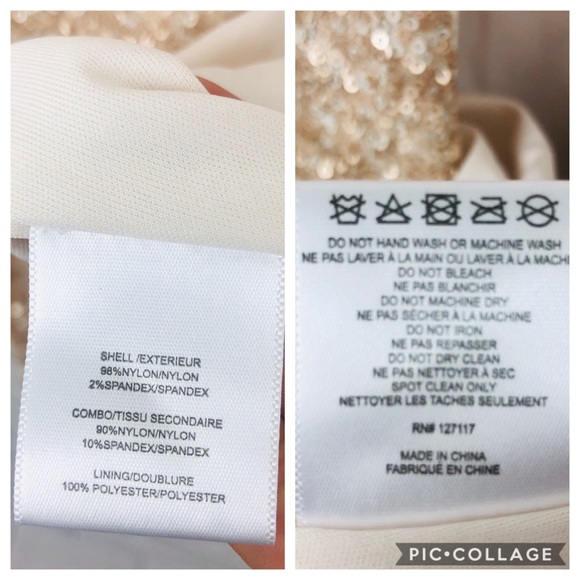 Badgley Mischka Ombré sequin dress long sleeves - Picture 8 of 8